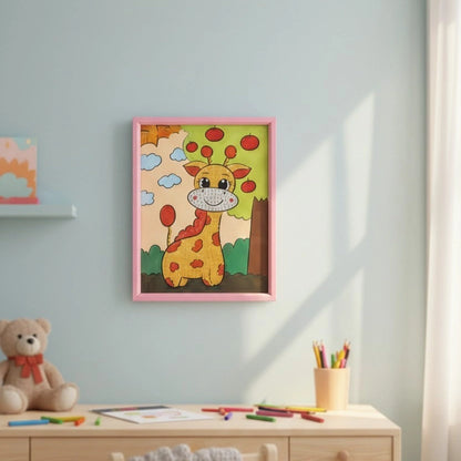Happy Giraffe Diamond Art Painting Kit (1Pc)