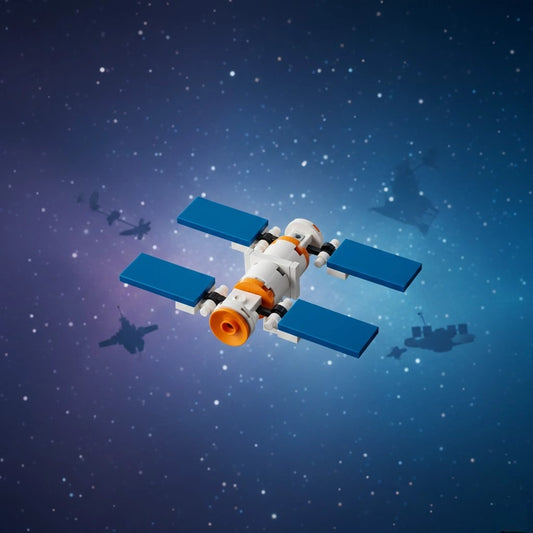 Quad Wing Space Satellite Building Block (1Pc)