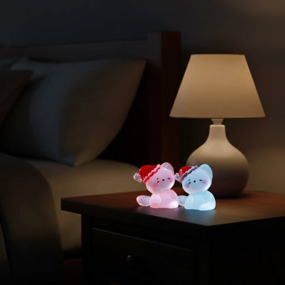 Minature Glow Christmas Cat (1pc)