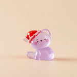 Minature Glow Christmas Cat (1pc)