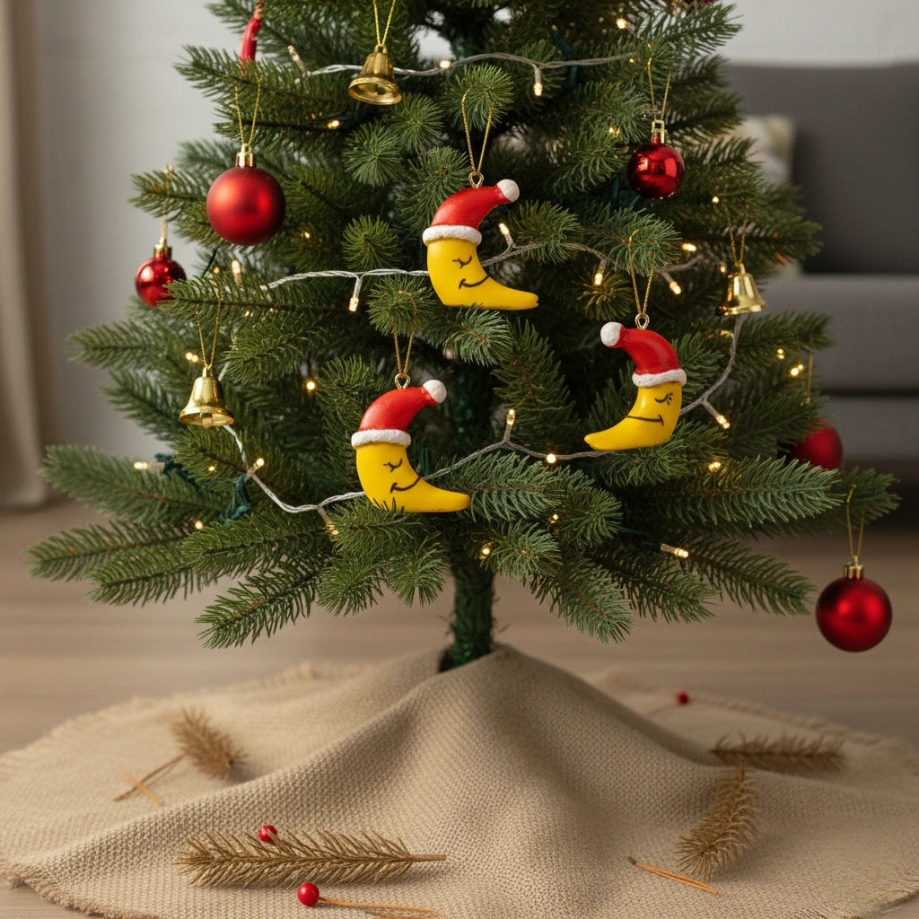 Miniature Moon Fairy (1pc) on the Christmas tree.