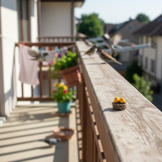 Miniature Bird Nest on the Balcony side.