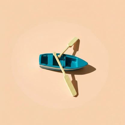 Miniature Boat with Oars Assorted (1pc)