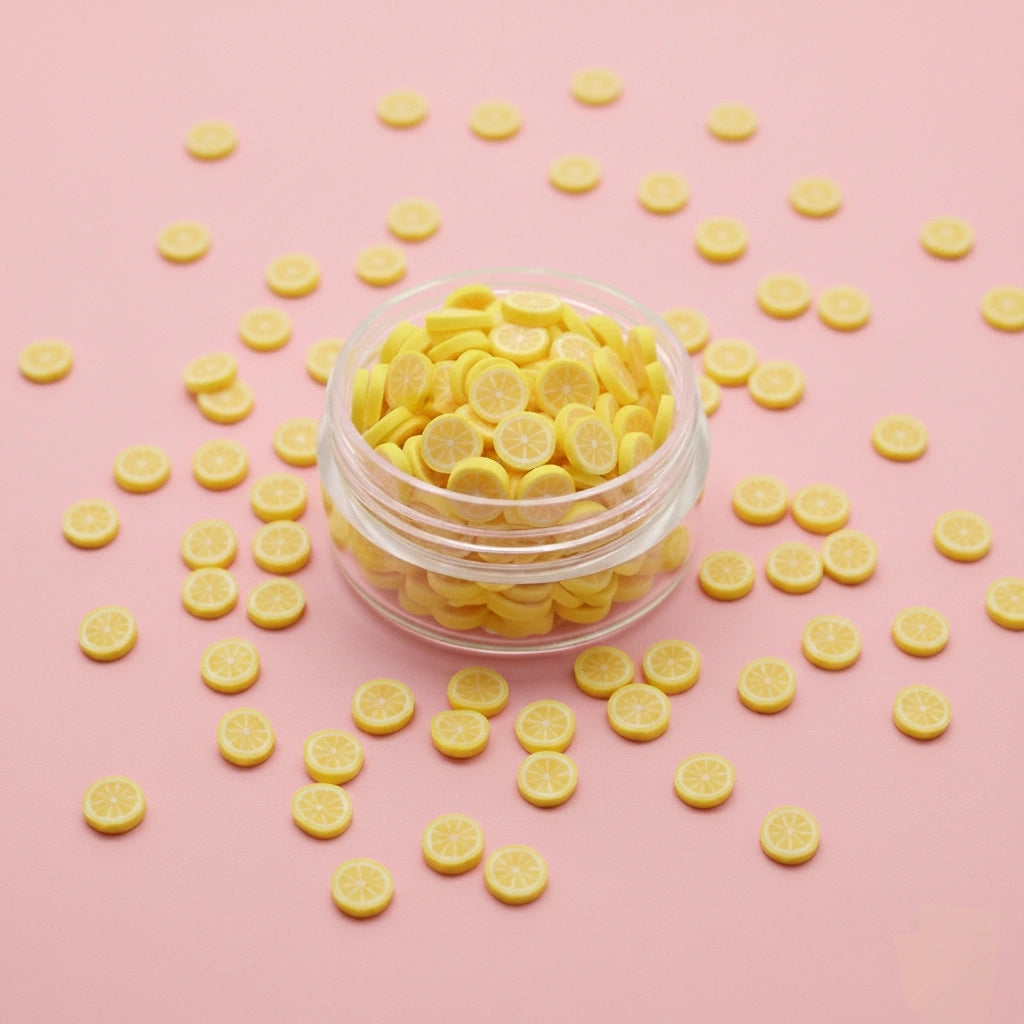 Miniature Polymer Clay Lemon (10pcs)
