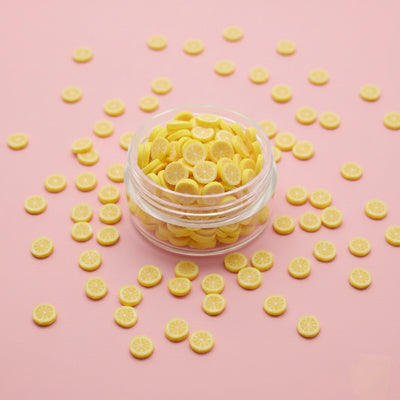 Miniature Polymer Clay Lemon (10pcs)