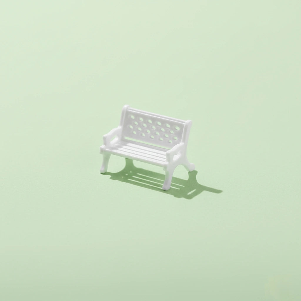 Miniature Garden Table (1Pc) on the light green backgound.