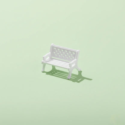 Miniature Garden Table (1Pc) on the light green backgound.