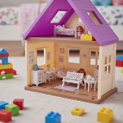 Miniature Garden Table (1Pc) in the doll house.