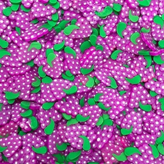 A beautiful several Miniature Polymer Clay Grapes.