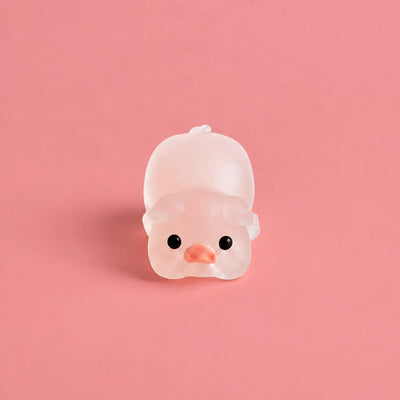 Miniature Glow Pink Yoga Pig Assorted (1pc)