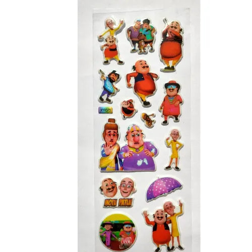 A pack of motu patlu stickers.