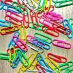 Multi Colored Paper Clips in various shades.