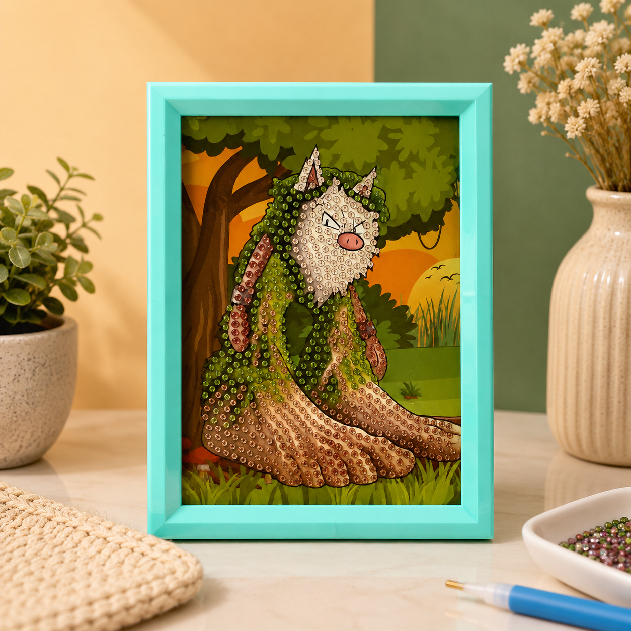 Mystic Jungle Cat Diamond Painting Kit (1Pc)