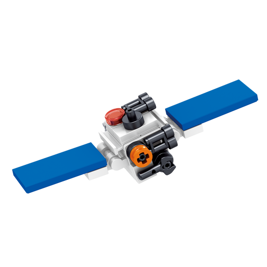 Orbital Sensor Satellite Building Block (1Pc) on the white background.