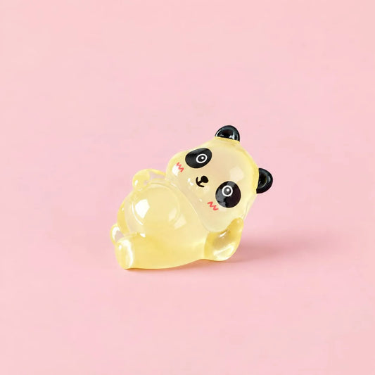 Miniature Glow Little Panda Assorted (1pc) displayed on a pink background
