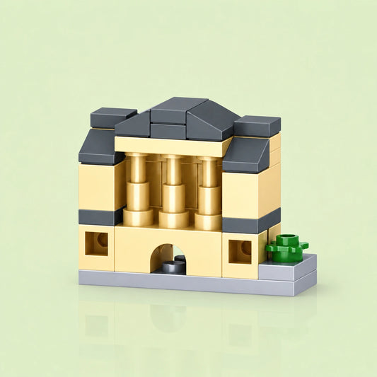 Parthenon Temple Building Block (1Pc)
