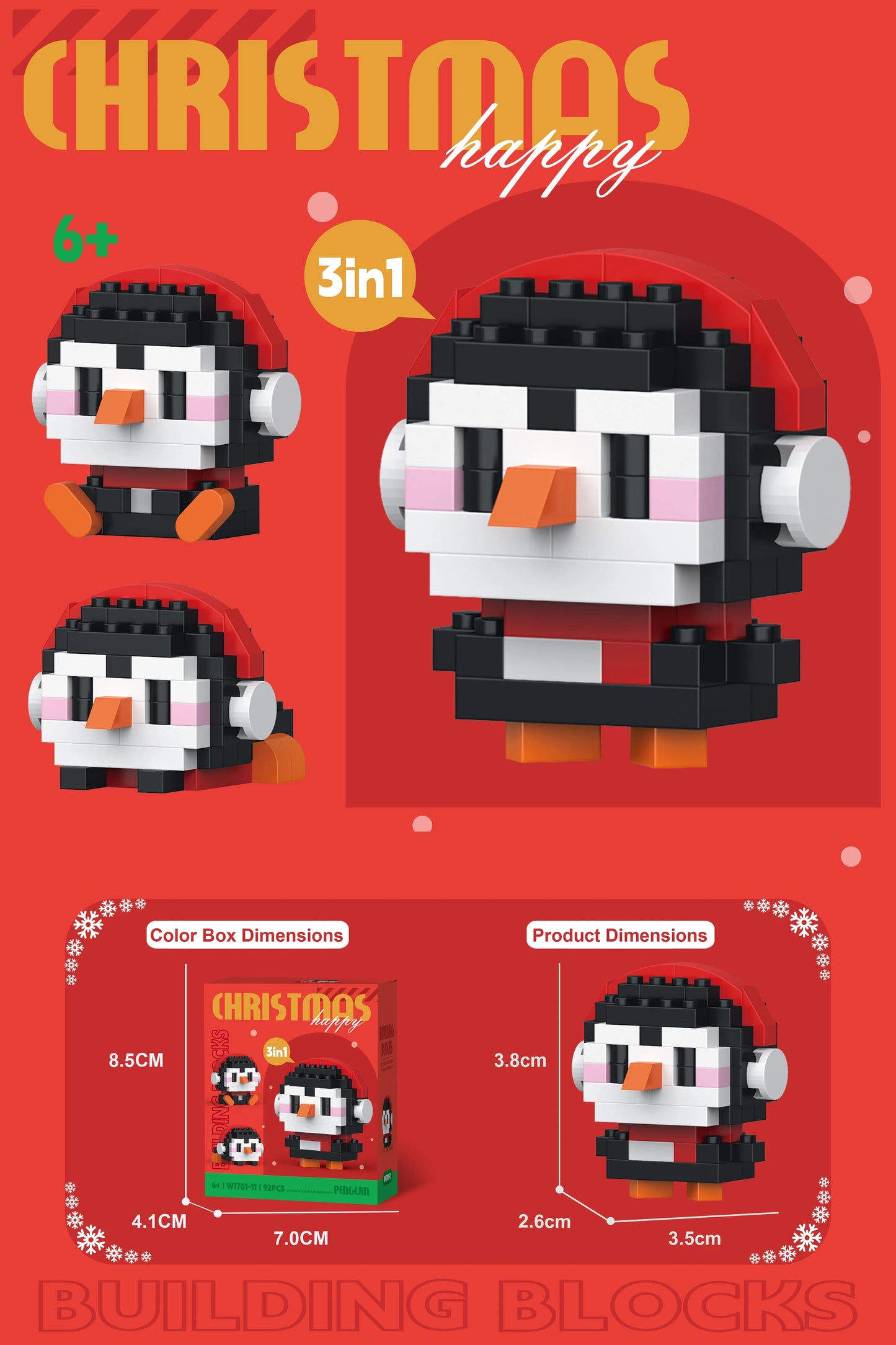Penguin Building Block (1Pc)