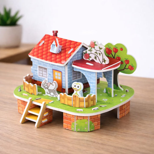 Pet Meadow House 3D Puzzle (1Pc)