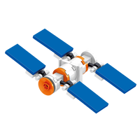 Quad Wing Space Satellite Building Block (1Pc) on the white background.