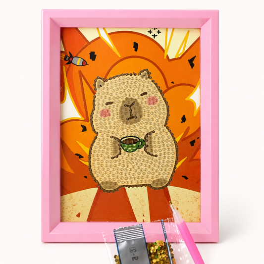 Rocket Snack Bear Bear Diamond Painting Kit (1Pc)