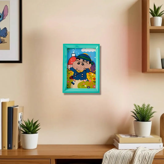 School Boy Shinchan Diamond Painting Kit (1Pc)