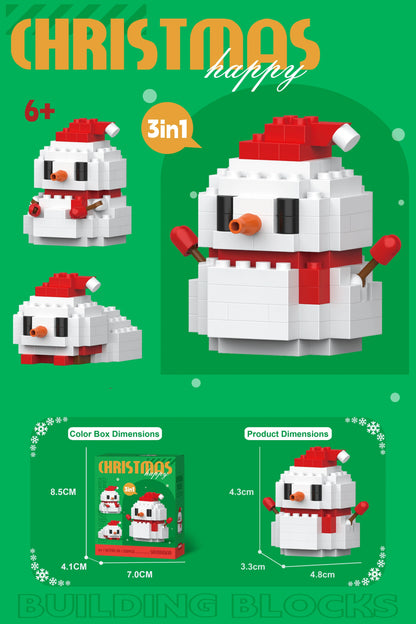 Snowman Building Block (1Pc)