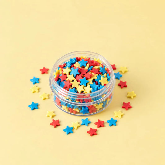 Miniature Polymer Clay Stars Assorted (10pcs)