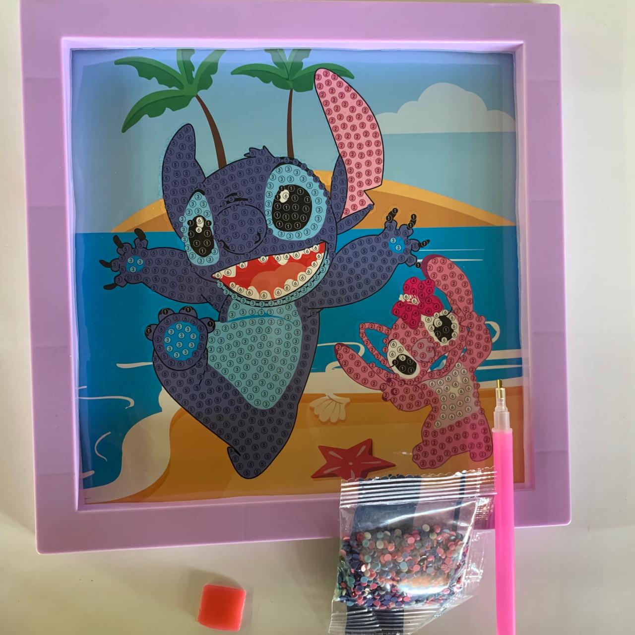 Stitch Beach Buddies Diamond Painting Kit (1pc)
