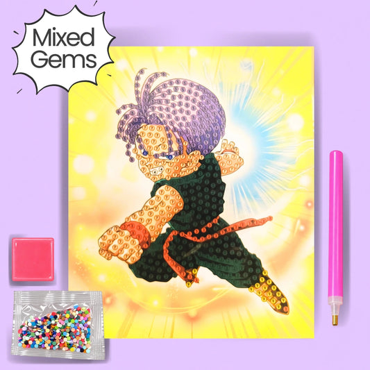 Training Warrior Painting Kit Assorted Gems (1pc)