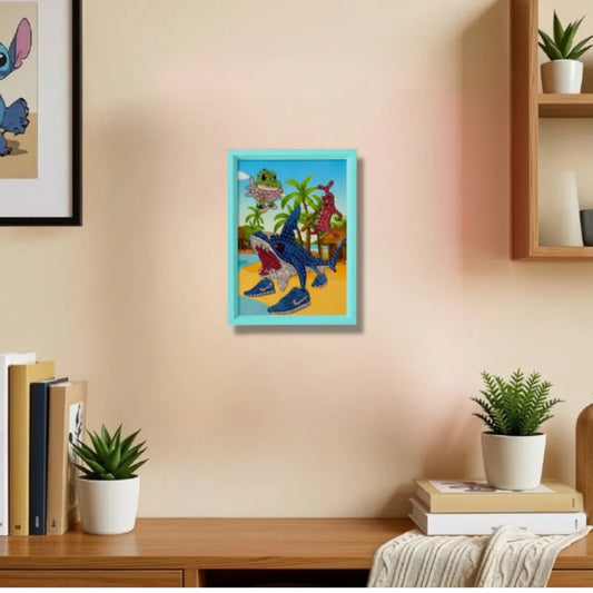 Tropical Sea Monsters Diamond Painting Kit (1Pc)