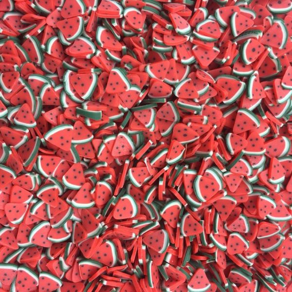 Several similar Miniature Polymer Clay Watermelon.