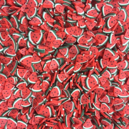 Several similar Miniature Polymer Clay Watermelon.