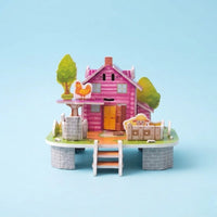 Pink Meadow Farmhouse 3D Puzzle (1Pc)