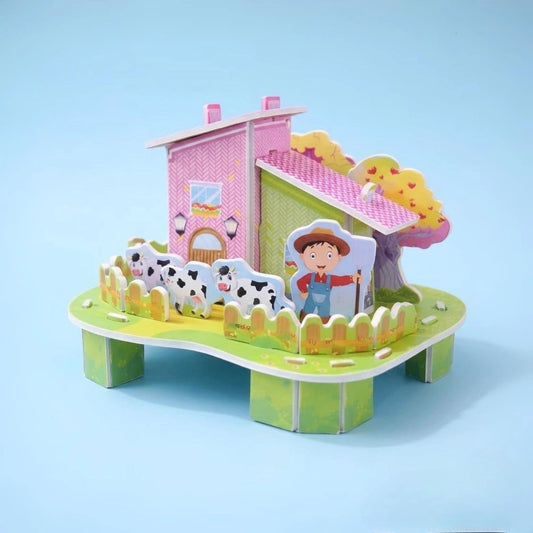 Happy Cow Yard 3D Puzzle (1Pc)