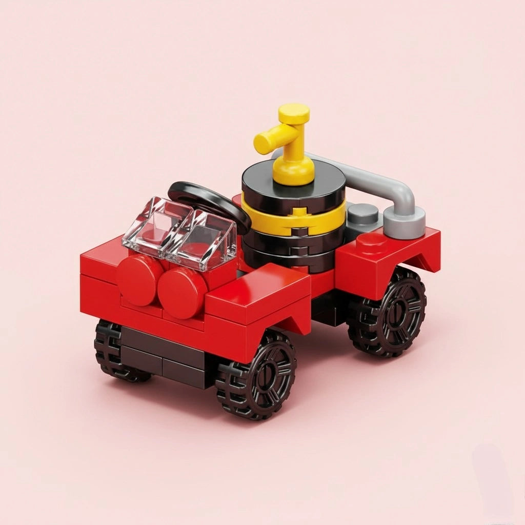 Water Tanker Building Block (1Pc) on the light background.