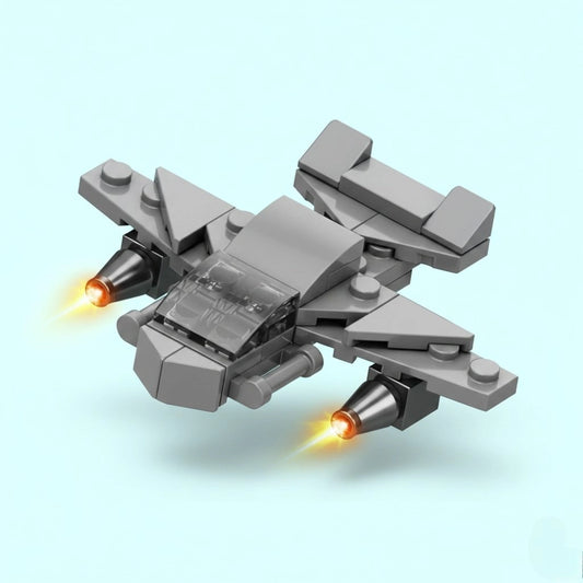 Fighter Aircraft Building Block (1Pc) on the light background.