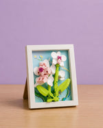 Pink Orchid Flower Frame Building Block (1Pc)