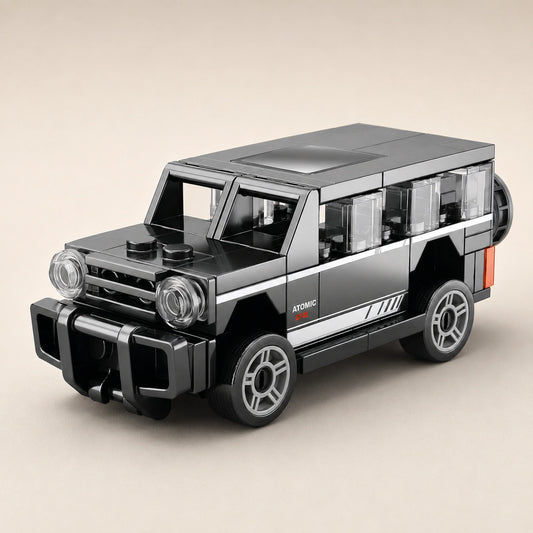 Black Road Cruiser Vehicle Building Block (1Pc)