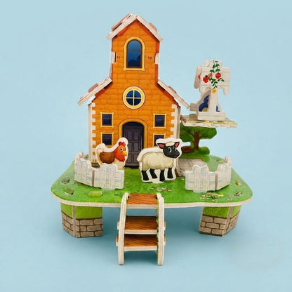 Mini Farm Cottage 3D Puzzle (1Pc)