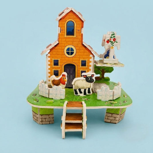 Mini Farm Cottage 3D Puzzle (1Pc)