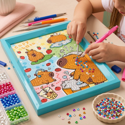 Kawaii Capybara Diamond Painting Kit (1Pc