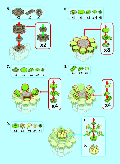 Echeveria Galuca Building Block Toy Plant(1pc)
