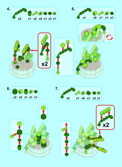 Senecio Rowleyanus Building Block Toy Plant (1Pc)