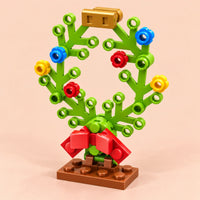 Floral Christmas Wreath Christmas Building Block (1Pc)
