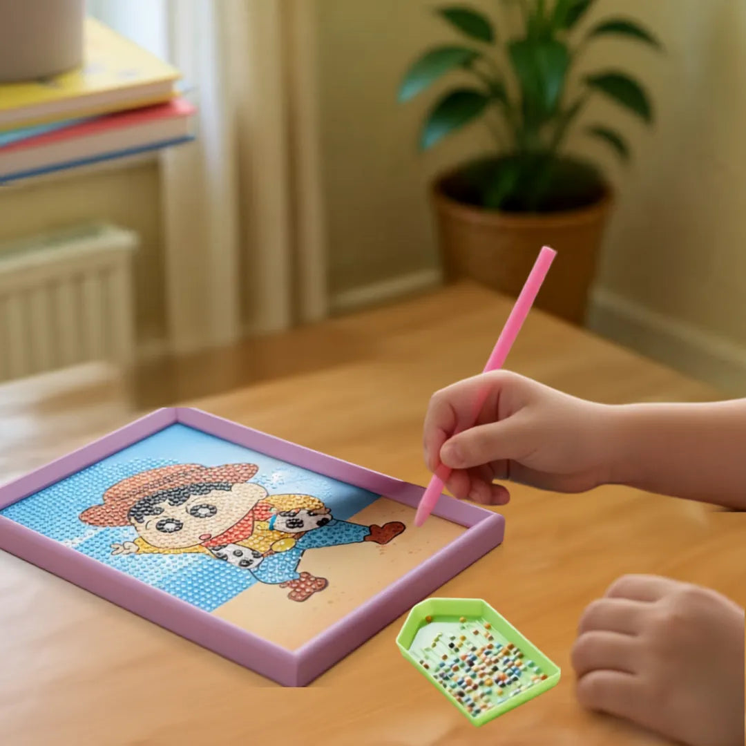 Cowboy Shinchan Diamond Painting Kit (1Pc)