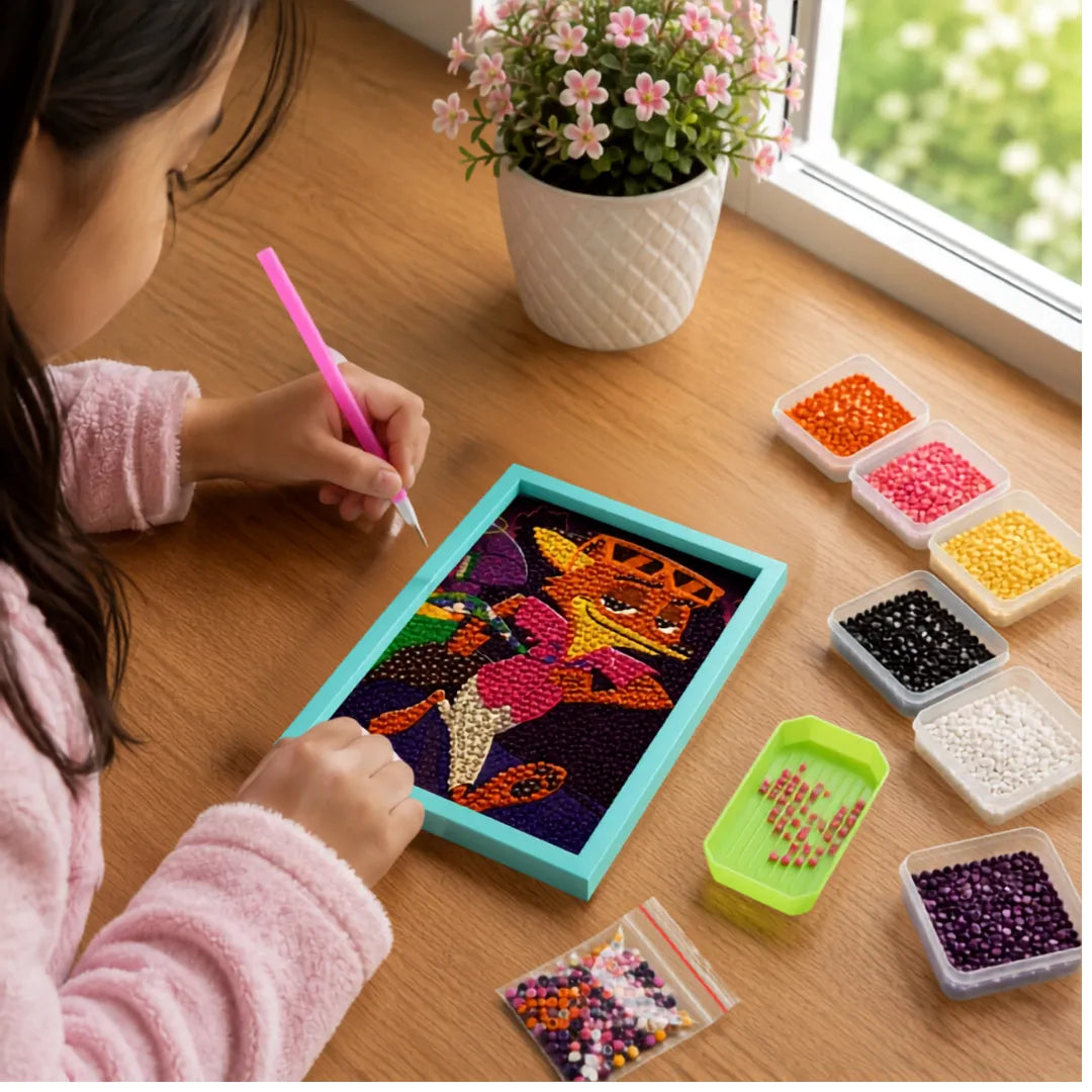 Funky Fox Diamond Painting Kit (1Pc)