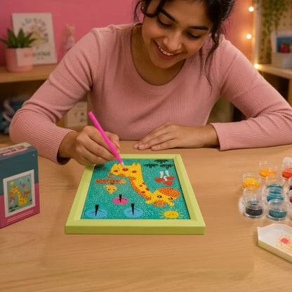 Safari Giraffe Diamond Painting Kit (1Pc)