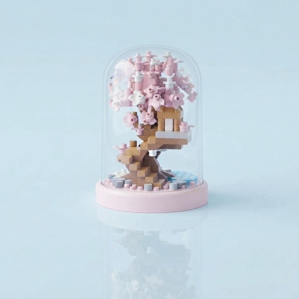 Spring Cherry Blossom Tree Building Block (1Pc)