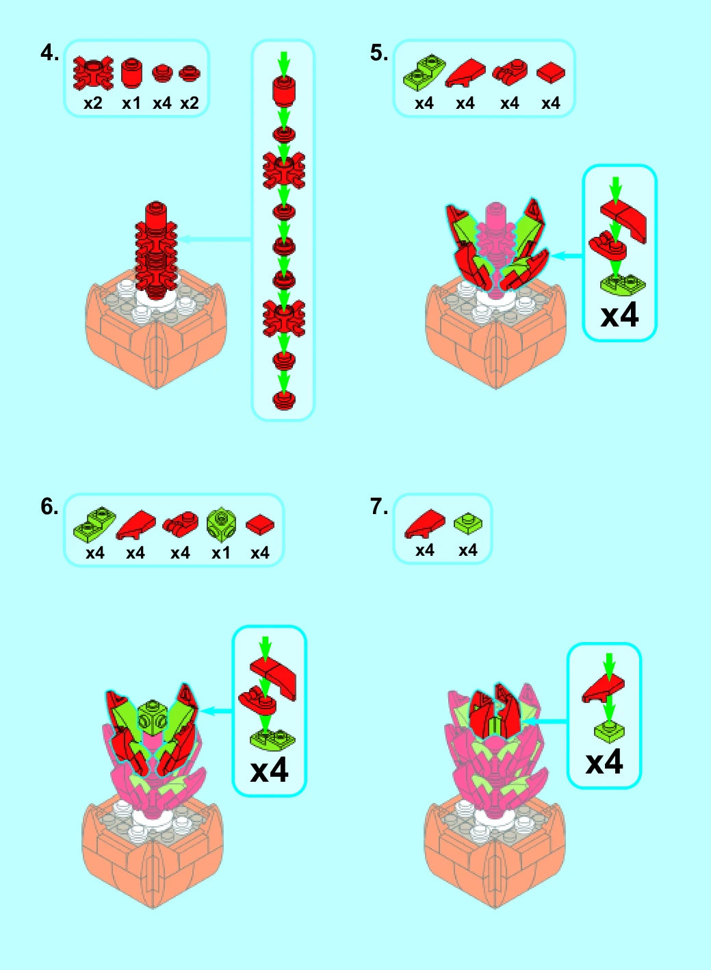 Crassula Capitella Plant Building Block (1pc)