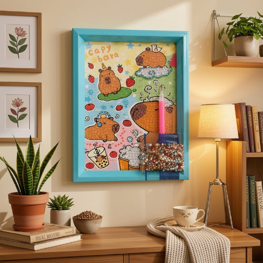 Kawaii Capybara Diamond Painting Kit (1Pc